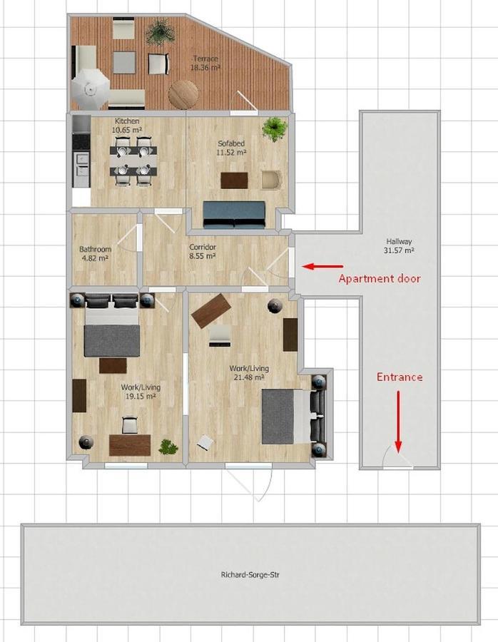 90Sqm 2Br Design Gem - Outdoor Terrace Apartment Berlin Exterior photo